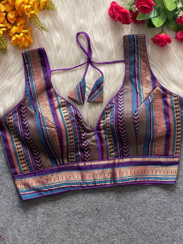 blue boat neck design with elegant blue colour